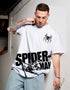 "U CAN'T STOP THE WAVES" Print Oversize Tshirt